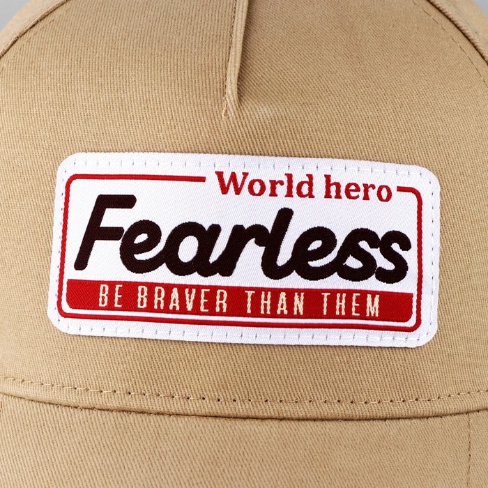 Кепка женская Fearless, цвет бежевый, р-р 56 Кепка женская Fearless, цвет бежевый, р-р 56