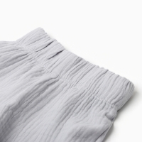 Костюм детский (рубашка и шорты) Крошка Я , р. 68-74, серый