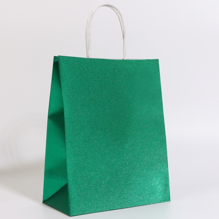 Пакет подарочный бумажный с глиттером лазурный, 21 х 11 х 27 см Пакет подарочный бумажный с глиттером лазурный, 21 х 11 х 27 см