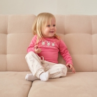 Ползунки-штанишки Крошка Я &laquo;Зайчик&raquo;, рост 62-68 см, цвет бежевый