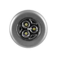 Светильник пушлайт 3 диода 6,5х6,5х2,3 см RISALUX Светильник пушлайт 3 диода 6,5х6,5х2,3 см RISALUX