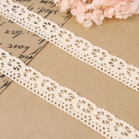 Кружево вязаное, 25 мм &times; 10 &plusmn; 1 м, цвет бежевый