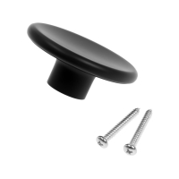 Ручка кнопка К-16, без покрытия, цвет черный Ручка кнопка К-16, без покрытия, цвет черный