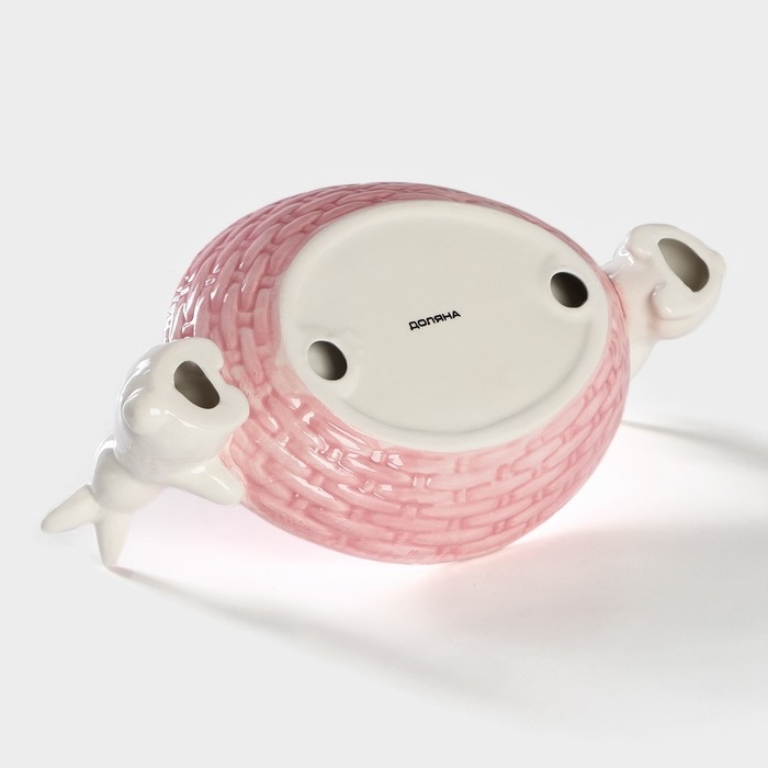 Блюдо сервировочное Доляна &laquo;Зайка&raquo;, 30&times;16,5&times;10 см, цвет розовый