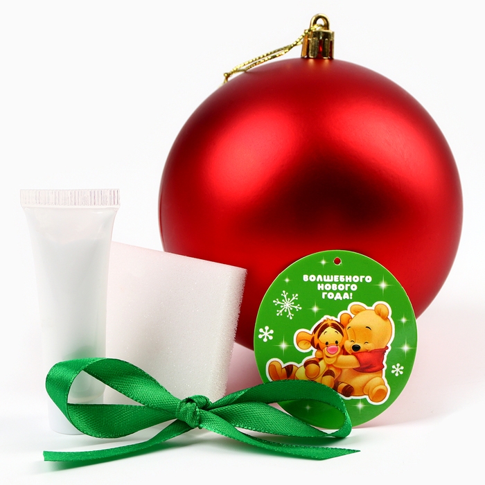 Новый год. Набор для творчества Новый год. Набор для творчества "Ёлочный шар с отпечатком руки", 10 см, Медвежонок Винни
