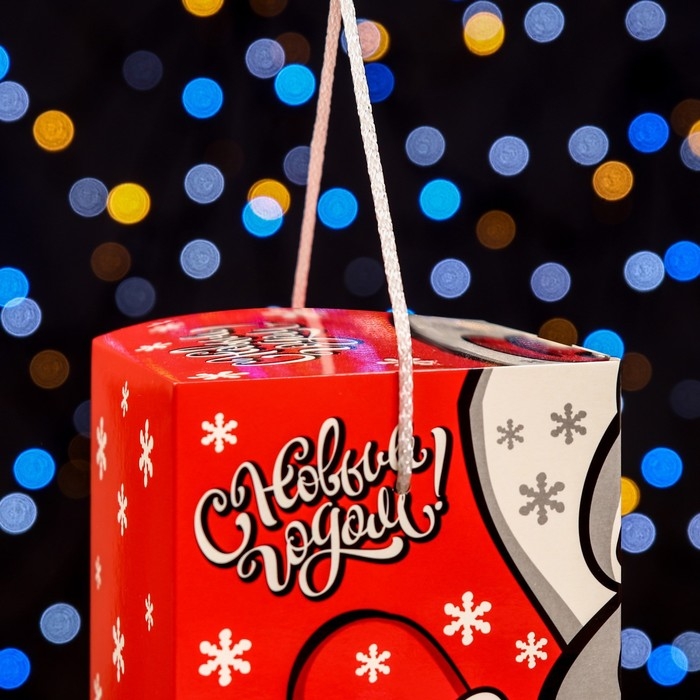 Подарочная коробка "Смекубик Дед Мороз",12 х 12 х 15,5 см