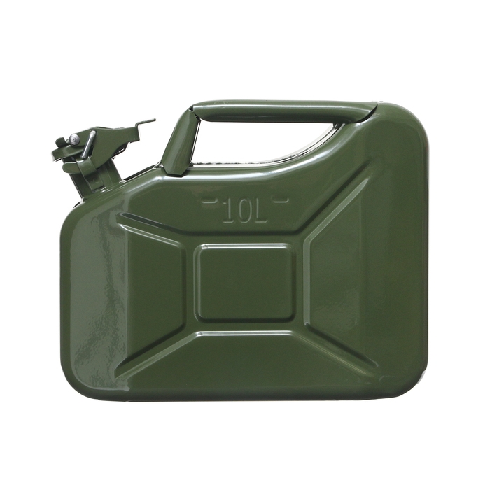 Канистра стальная для ГСМ ZARYA, 10 л, металлическая, крышка с рычагом Канистра стальная для ГСМ ZARYA, 10 л, металлическая, крышка с рычагом