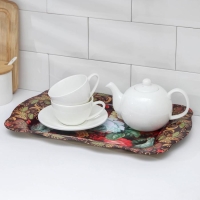 Поднос из нержавеющей стали &laquo;Бахмал&raquo;, 38&times;24,7 см, рисунок МИКС