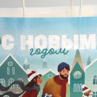 Пакет подарочный новогодний крафтовый «Вместе с тобой», 28 х 32 х 15 см, Новый год Пакет подарочный новогодний крафтовый «Вместе с тобой», 28 х 32 х 15 см, Новый год