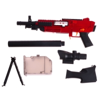 Пулемет &laquo;Годзилио&raquo;, стрельба, гильзы разлетаются, аккумулятор