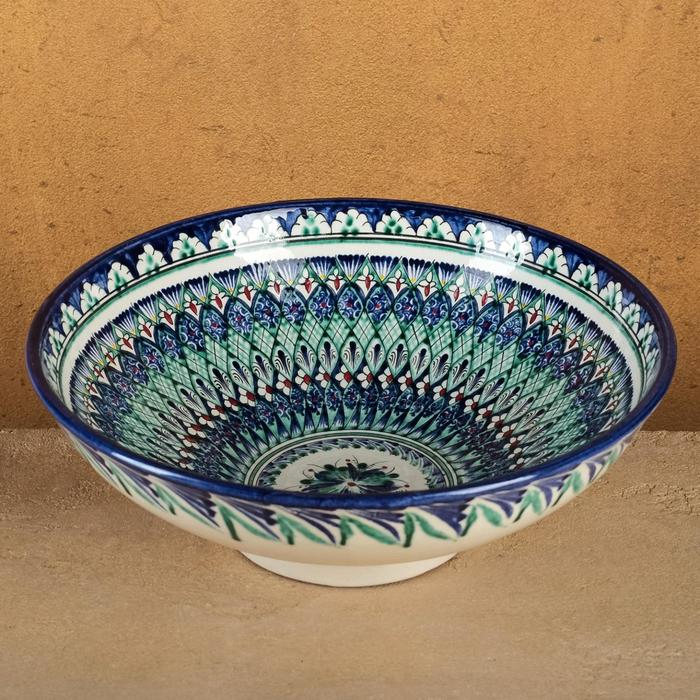 Супница Риштанская Керамика Супница Риштанская Керамика "Цветы", 25 см, микс