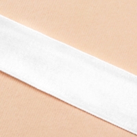 Лента бархатная, 20 мм, 18 &plusmn; 1 м, цвет белый №01