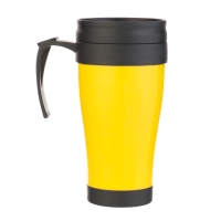 Термокружка, 400 мл, Комфорт "Визави", 12.5 х 17 см, желтая Термокружка, 400 мл, Комфорт "Визави", 12.5 х 17 см, желтая