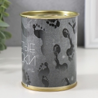 Носки в банке "Чистые носки" (внутри носки мужские, цвет чёрный)