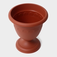Кашпо уличное на ножке высокий «Колывань», 5,6 л, цвет терракотовый Кашпо уличное на ножке высокий «Колывань», 5,6 л, цвет терракотовый