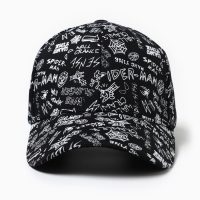 Кепка мужская MINAKU с надписями, цвет чёрный, р-р 58 Кепка мужская MINAKU с надписями, цвет чёрный, р-р 58