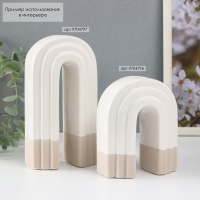 Подсвечник керамика на 1 свечу "Скара" песочно-белый 10,3х6,2х18 см Подсвечник керамика на 1 свечу "Скара" песочно-белый 10,3х6,2х18 см