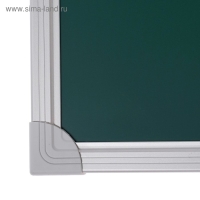 Доска магнитно-меловая 100х150 см, ЗЕЛЁНАЯ, Calligrata СТАНДАРТ, в алюминиевой рамке, с полочкой Доска магнитно-меловая 100х150 см, ЗЕЛЁНАЯ, Calligrata СТАНДАРТ, в алюминиевой рамке, с полочкой