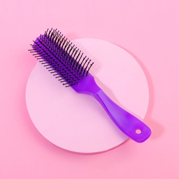 Расчёска массажная, 20,5 × 5 см, цвет МИКС Расчёска массажная, 20,5 × 5 см, цвет МИКС