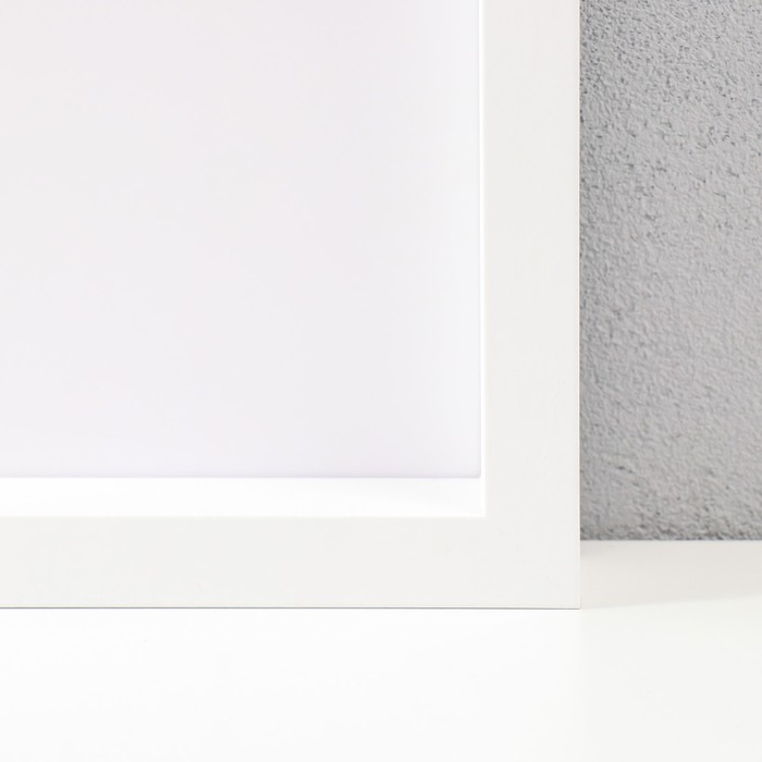 Фоторамка МДФ "Valerie" 50х70 см с паспарту 40х50 см, белый (пластиковый экран)