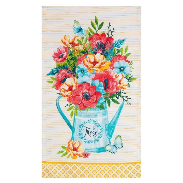 Набор кухонных полотенец Доляна &laquo;8 Марта&raquo;, 35х60см-2шт, 100% хл