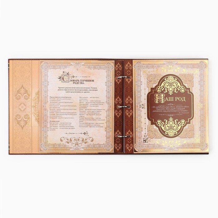 Родословная книга с рамкой под фото &laquo;Семейная летопись&raquo;, 50 листов, 21,5 х 23,7 см.