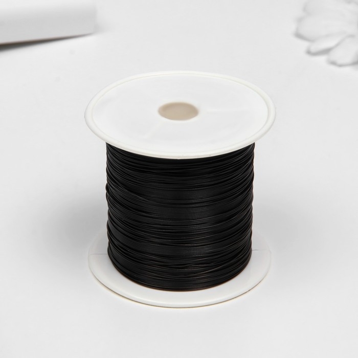 Леска для бисера d 0,4 мм*30 м в мотке, чёрный Леска для бисера d 0,4 мм*30 м в мотке, чёрный