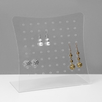 Подставка под серьги на 32 пары, 22&times;9&times;21 см, оргстекло 2 мм, В ЗАЩИТНОЙ ПЛЁНКЕ