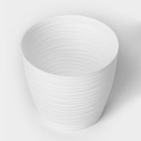 Горшок с поддоном &laquo;Дюна&raquo;, 1,7 л, цвет белый