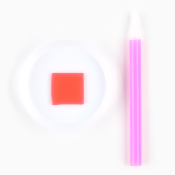 Алмазная мозаика наклейка для детей &laquo;Котенок&raquo;, 9 х 9 см, набор для творчества