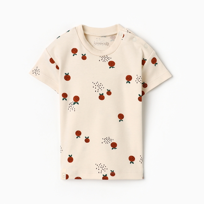 Футболка Крошка Я Oranges р. 68-74, молочный Футболка Крошка Я Oranges р. 68-74, молочный