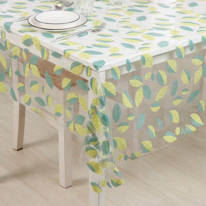 Клеёнка на стол Доляна &laquo;Листопад&raquo;, ширина 137 см, толщина 0,07 мм, рулон 30 метров