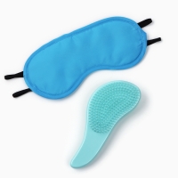 Подарочный набор «Авокадо»: косметичка, маска для сна и расчёска Подарочный набор «Авокадо»: косметичка, маска для сна и расчёска