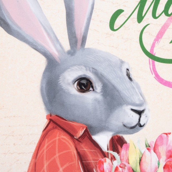 Полотенце "Этель" 8 Марта 40х73 см, 100% хл, саржа 190 гр/м2