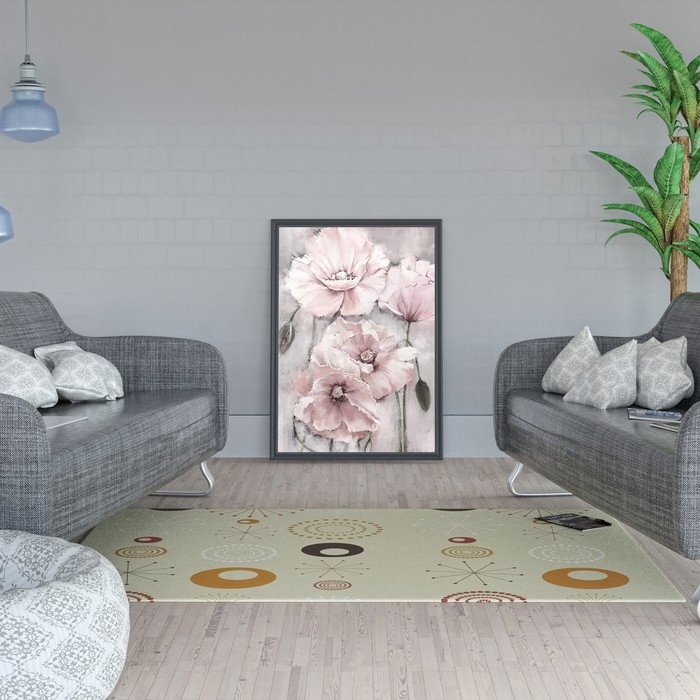 Картина по номерам &laquo;Розовые маки&raquo;, 40 &times; 50 см, 14 цветов