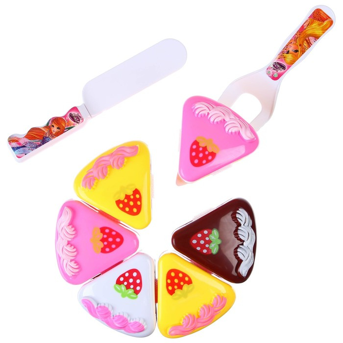 Набор игровой &laquo;Чаепитите&raquo;, феи WINX, тортик и 2 столовых прибора, с книгой рецептов