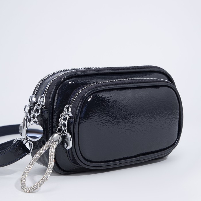 Сумка кросс-боди на молнии, цвет синий Сумка кросс-боди на молнии, цвет синий