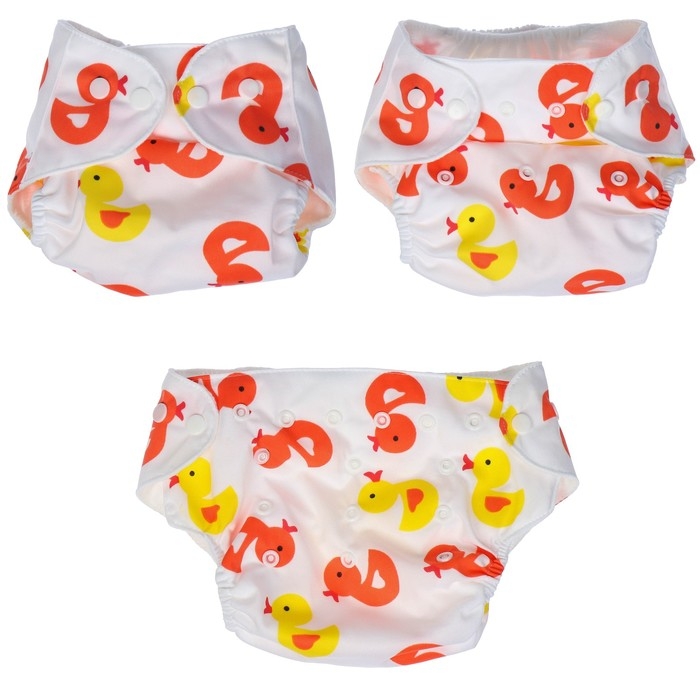 Многоразовый подгузник с вкладышем &laquo;Утята&raquo;
