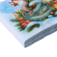 Салфетки новогодние бумажные &laquo;С Новым Годом&raquo;, двухслойные, 33х33 см, 20 шт.