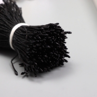 Тычинки для искусственных цветов глянец "Рисинки" чёрный набор 360 шт длина 6 см Тычинки для искусственных цветов глянец "Рисинки" чёрный набор 360 шт длина 6 см