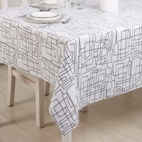 Клеёнка на стол Доляна &laquo;Авангард&raquo;, на нетканой основ, ширина 137 см, толщина 0,2 мм, рулон 20 м, цвет белый