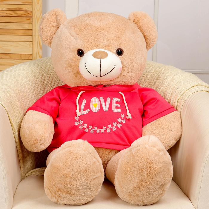 Мягкая игрушка «Медведь» в кофте, 95 см, цвет коричневый Мягкая игрушка «Медведь» в кофте, 95 см, цвет коричневый