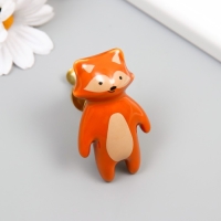 Ручка для шкатулки керамика, металл "Енотик" 6,3х3,5 см