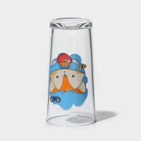 Набор стаканов «Верные друзья», стеклянный, 230 мл, 6 шт, рисунок микс Набор стаканов «Верные друзья», стеклянный, 230 мл, 6 шт, рисунок микс