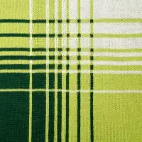 Плед Duotone, зеленый с белым