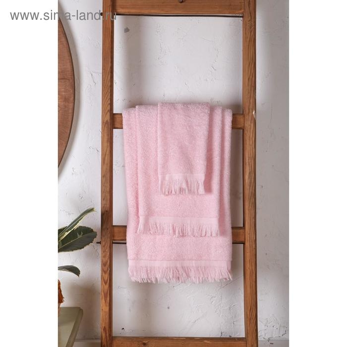 Полотенце махровое LoveLife Fringe 70х130 светло-розовый, 100% хлопок, 360 г/м2 Полотенце махровое LoveLife Fringe 70х130 светло-розовый, 100% хлопок, 360 г/м2