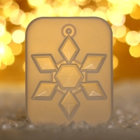 Форма силиконовая универсальная, подвеска &laquo;Снежинка-кристалл&raquo;