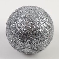 Новый год! Фигурка для поделок и декора &laquo;Шарик&raquo;, набор 12 шт., размер 1 шт. &mdash; 4 см, цвет серебряный