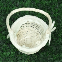 Корзина плетеная &laquo;Витая&raquo;, 18&times;10/26 см, ива, ткань