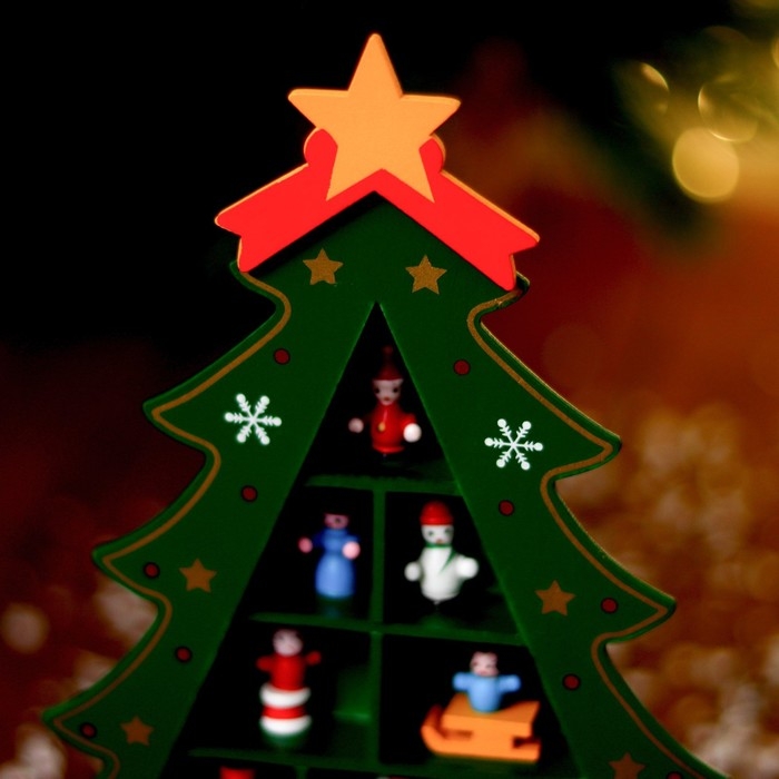 Новогодний сувенир «Ёлка с ячейками под подарки» 26 × 30 см Новогодний сувенир «Ёлка с ячейками под подарки» 26 × 30 см